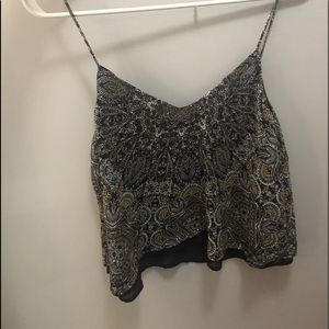 flowy crop tank top